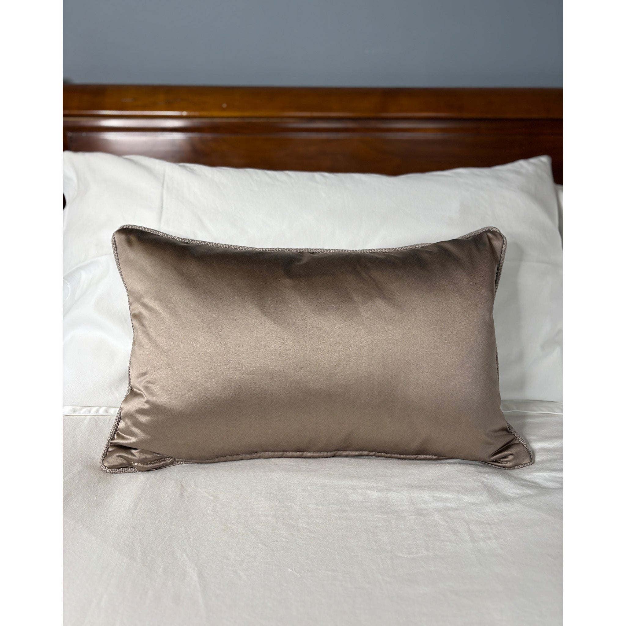 Luxury Rectangular Satin Bed Cushion